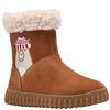CLARKS GIRLS ZIP BOOT - TAN